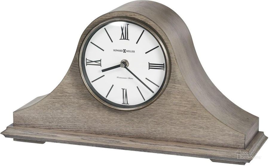 The appearance of Howard Miller Lakeside Mantel Clock designed by Howard Miller in the transitional interior design. This gray piece of furniture  was selected by 1StopBedrooms from Lakeside Collection to add a touch of cosiness and style into your home. Sku: 635223. Product Type: Clock. Image1