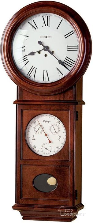 The appearance of Howard Miller Lawyer II Wall Clock designed by Howard Miller in the traditional interior design. This dark brown piece of furniture  was selected by 1StopBedrooms from  to add a touch of cosiness and style into your home. Sku: 620249. Product Type: Wall Clock. Image1