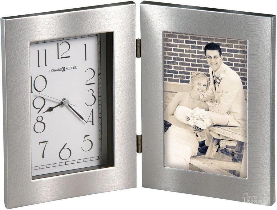 The appearance of Howard Miller Lewiston Tabletop Clock designed by Howard Miller in the modern / contemporary interior design. This steel piece of furniture  was selected by 1StopBedrooms from  to add a touch of cosiness and style into your home. Sku: 645677. Product Type: Clock.