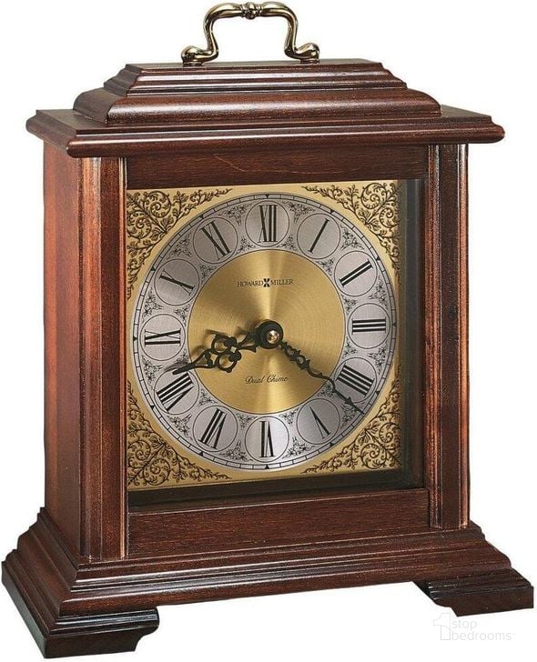 The appearance of Howard Miller Medford Mantel Clock designed by Howard Miller in the traditional interior design. This dark brown piece of furniture  was selected by 1StopBedrooms from  to add a touch of cosiness and style into your home. Sku: 612481. Product Type: Clock.
