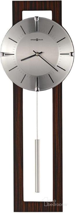 The appearance of Howard Miller Mela Wall Clock designed by Howard Miller in the modern / contemporary interior design. This dark brown piece of furniture  was selected by 1StopBedrooms from  to add a touch of cosiness and style into your home. Sku: 625694. Product Type: Wall Clock. Image1