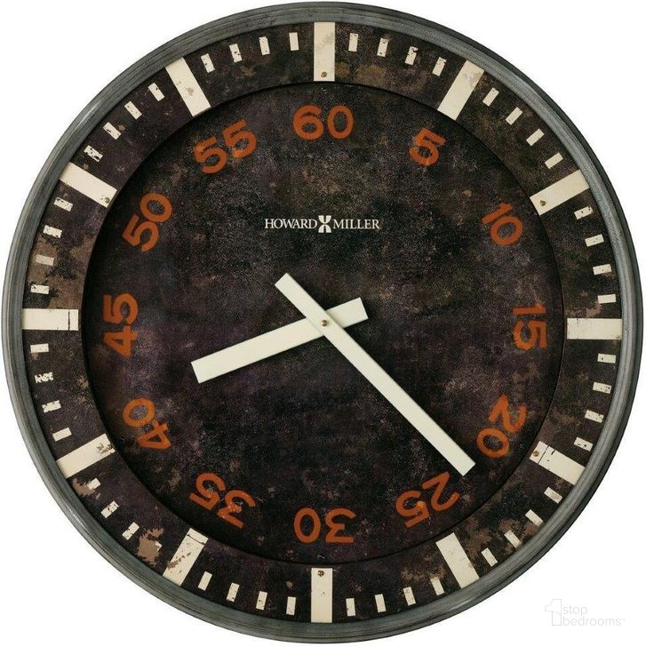 The appearance of Howard Miller Old School Gallery Wall Clock designed by Howard Miller in the rustic / southwestern interior design. This black piece of furniture  was selected by 1StopBedrooms from  to add a touch of cosiness and style into your home. Sku: 625721. Product Type: Wall Clock. Image1