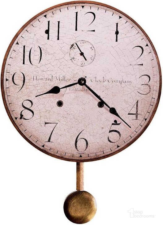 The appearance of Howard Miller Original Howard Miller II Wall Clock designed by Howard Miller in the modern / contemporary interior design. This brown piece of furniture  was selected by 1StopBedrooms from Original Collection to add a touch of cosiness and style into your home. Sku: 620313. Product Type: Wall Clock.