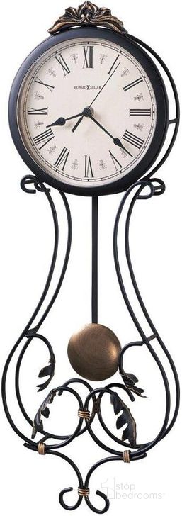 The appearance of Howard Miller Paulina Wall Clock designed by Howard Miller in the traditional interior design. This black piece of furniture  was selected by 1StopBedrooms from  to add a touch of cosiness and style into your home. Sku: 625296. Product Type: Wall Clock.