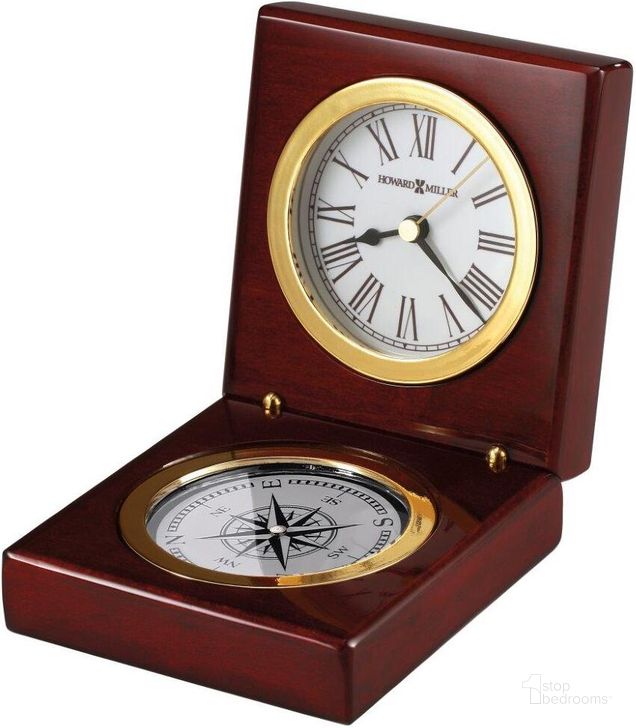 The appearance of Howard Miller Pursuit Tabletop Clock designed by Howard Miller in the traditional interior design. This dark brown piece of furniture  was selected by 1StopBedrooms from  to add a touch of cosiness and style into your home. Sku: 645730. Product Type: Clock. Image1