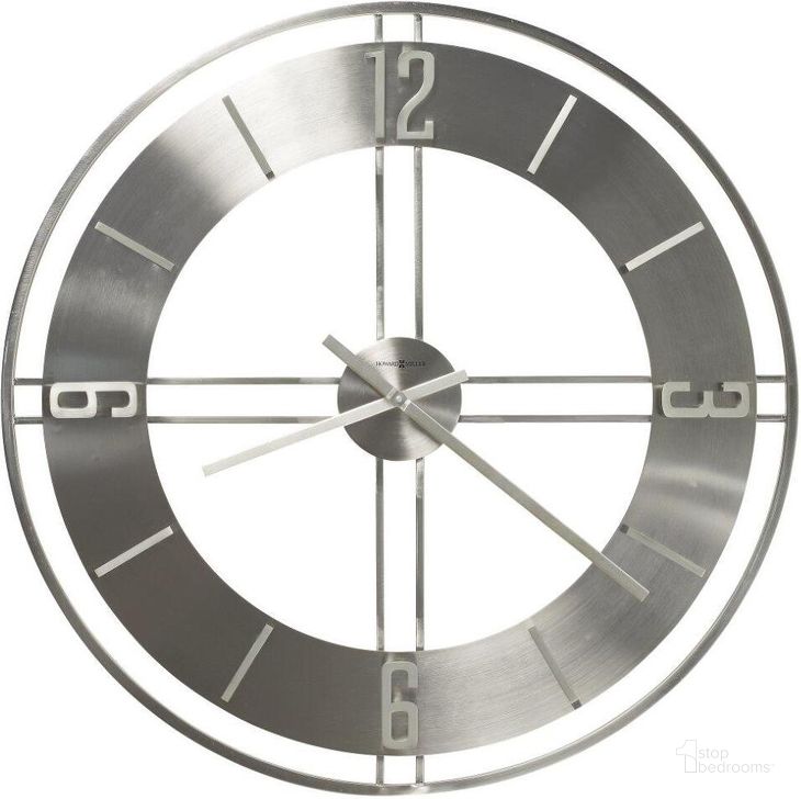 The appearance of Howard Miller Stapleton Wall Clock designed by Howard Miller in the modern / contemporary interior design. This steel piece of furniture  was selected by 1StopBedrooms from  to add a touch of cosiness and style into your home. Sku: 625520. Product Type: Wall Clock. Image1