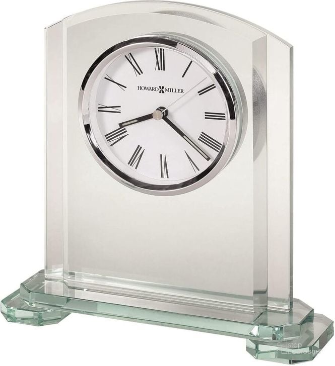 The appearance of Howard Miller Stratus Tabletop Clock designed by Howard Miller in the modern / contemporary interior design. This steel piece of furniture  was selected by 1StopBedrooms from  to add a touch of cosiness and style into your home. Sku: 645752. Product Type: Clock. Image1