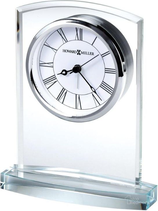 The appearance of Howard Miller Talbot Tabletop Clock designed by Howard Miller in the transitional interior design. This steel piece of furniture  was selected by 1StopBedrooms from  to add a touch of cosiness and style into your home. Sku: 645824. Product Type: Clock. Image1