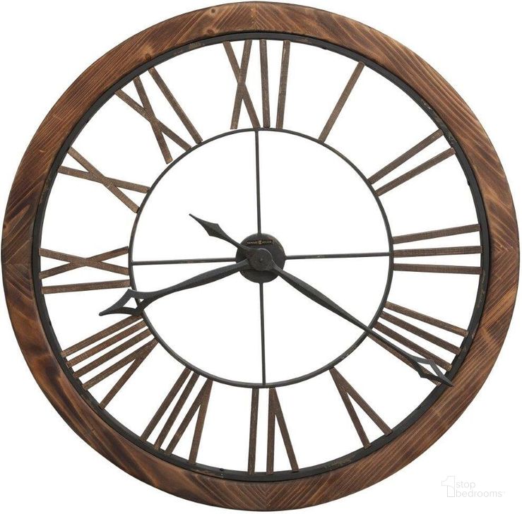 The appearance of Howard Miller Thatcher Wall Clock designed by Howard Miller in the modern / contemporary interior design. This brown piece of furniture  was selected by 1StopBedrooms from  to add a touch of cosiness and style into your home. Sku: 625623. Product Type: Wall Clock. Image1