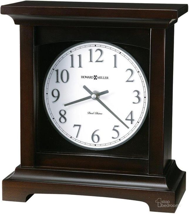 The appearance of Howard Miller Urban Mantel II Mantel Clock designed by Howard Miller in the traditional interior design. This dark brown piece of furniture  was selected by 1StopBedrooms from Urban Collection to add a touch of cosiness and style into your home. Sku: 630246. Product Type: Clock. Image1