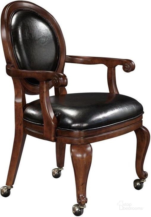 The appearance of Howard Millrt Niagara Club Chair designed by Howard Miller in the traditional interior design. This dark brown piece of furniture  was selected by 1StopBedrooms from Niagara Collection to add a touch of cosiness and style into your home. Sku: 697013. Material: Wood. Product Type: Living Room Chair.