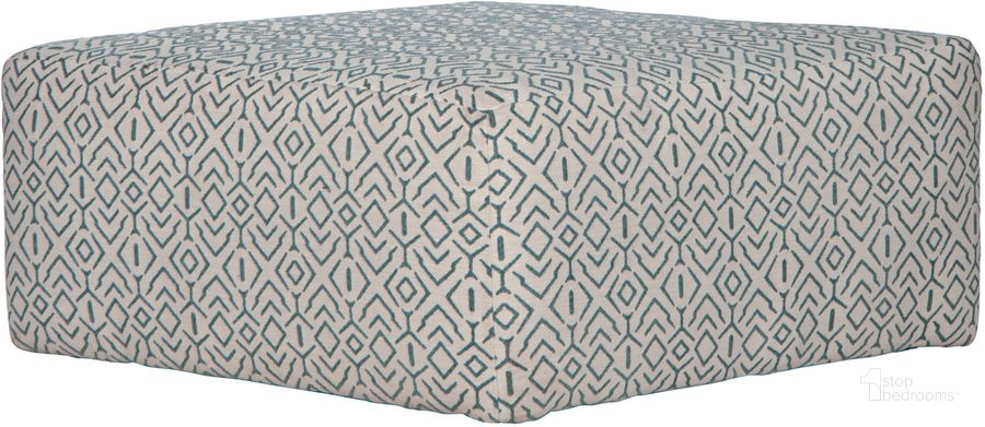The appearance of Howell Cocktail Ottoman In Aqua designed by Jackson in the traditional interior design. This aqua piece of furniture  was selected by 1StopBedrooms from Howell Collection to add a touch of cosiness and style into your home. Sku: 348212212045. Material: Fabric. Product Type: Ottoman.