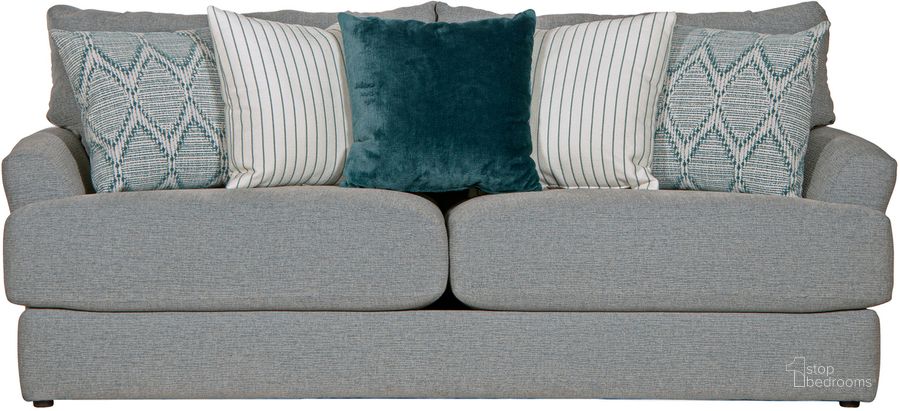 The appearance of Howell Sofa In Seafoam designed by Jackson in the traditional interior design. This seafoam piece of furniture  was selected by 1StopBedrooms from Howell Collection to add a touch of cosiness and style into your home. Sku: 348203161735172635. Material: Fabric. Product Type: Sofa. Image1