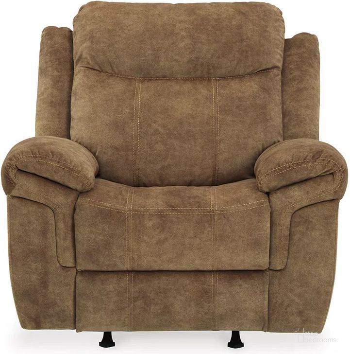 The appearance of Huddle Up Recliner In Nutmeg designed by Signature Design by Ashley in the traditional interior design. This nutmeg piece of furniture  was selected by 1StopBedrooms from Huddle-Up Collection to add a touch of cosiness and style into your home. Sku: 8230425. Material: Fabric. Product Type: Recliner. Image1
