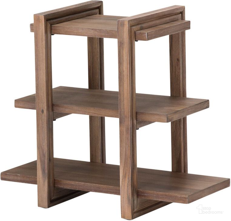 The appearance of Hudson Ferry Driftwood Chair Side Table designed by AICO in the rustic / southwestern interior design. This driftwood piece of furniture  was selected by 1StopBedrooms from Hudson Ferry Collection to add a touch of cosiness and style into your home. Sku: KI-HUDF222-216. Product Type: Chairside Table. Image1
