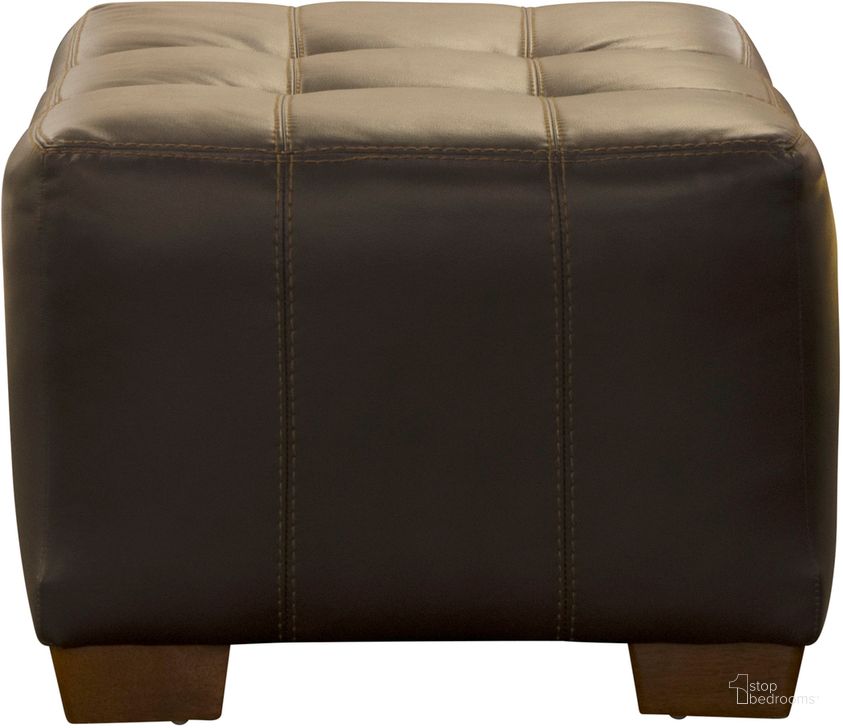 The appearance of Hudson Ottoman In Chocolate designed by Jackson in the traditional interior design. This chocolate piece of furniture  was selected by 1StopBedrooms from Hudson Collection to add a touch of cosiness and style into your home. Sku: 4396101152912529. Product Type: Ottoman. Material: PU. Image1