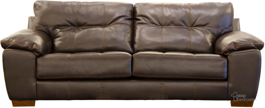 The appearance of Hudson Sofa In Chocolate designed by Jackson in the traditional interior design. This chocolate piece of furniture  was selected by 1StopBedrooms from Hudson Collection to add a touch of cosiness and style into your home. Sku: 4396031152912529. Product Type: Sofa. Material: PU. Image1