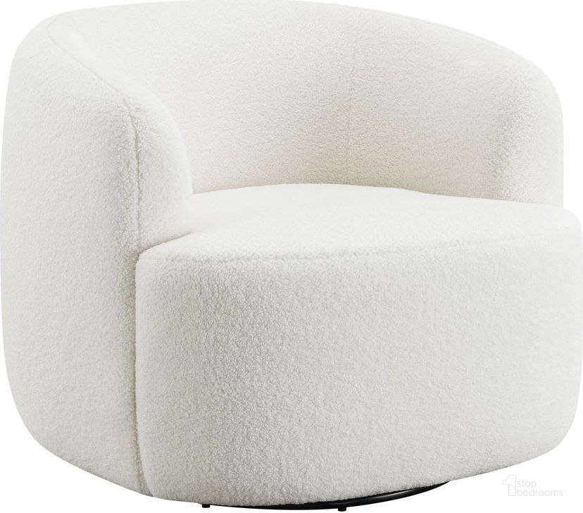 The appearance of Hudson Upholstered Swivel Chair In Natural designed by Coaster in the modern / contemporary interior design. This natural piece of furniture  was selected by 1StopBedrooms from Hudson Collection to add a touch of cosiness and style into your home. Sku: 905726. Material: Upholstered. Product Type: Swivel Chair. Image1