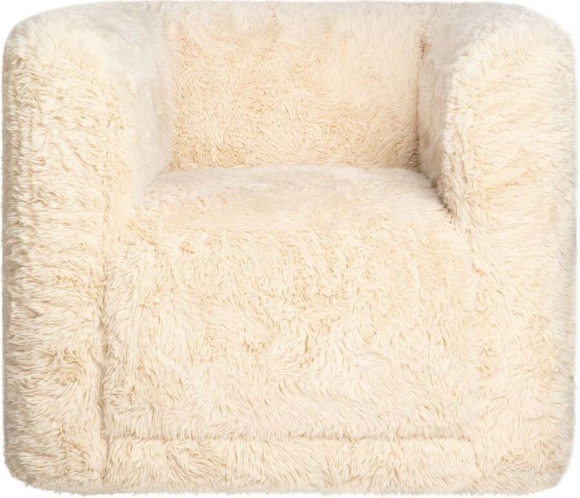 The appearance of Huggy Luxury Plush Faux Fur Upholstered Swivel Accent Chair In Sand designed by Jofran in the transitional interior design. This sand piece of furniture  was selected by 1StopBedrooms from Huggy Collection to add a touch of cosiness and style into your home. Sku: HUGGY-SW-SAND. Product Type: Accent Chair. Material: Plywood. Image1