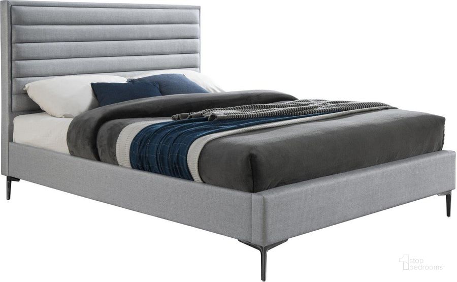 The appearance of Hunter Grey Full Bed designed by Meridian in the modern / contemporary interior design. This grey linen piece of furniture  was selected by 1StopBedrooms from Hunter Collection to add a touch of cosiness and style into your home. Sku: HunterGrey-F-1;HunterGrey-F-2. Bed Type: Platform Bed. Material: Wood. Product Type: Platform Bed. Bed Size: Full. Image1