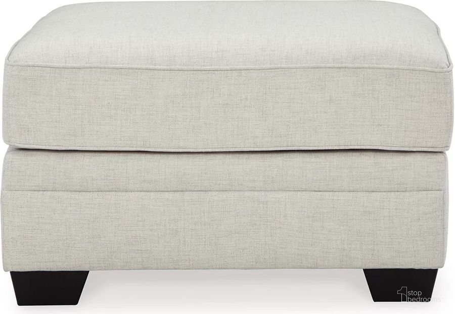 The appearance of Huntsworth Gray Oversized Accent Ottoman In Dove Gray designed by Signature Design by Ashley in the traditional interior design. This dove gray piece of furniture  was selected by 1StopBedrooms from Huntsworth Collection to add a touch of cosiness and style into your home. Sku: 3970208. Material: Fabric. Product Type: Ottoman. Image1