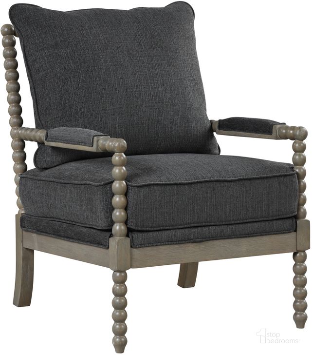 The appearance of Hutch Charcoal Fabric Arm Chair In Antique Gray designed by Best Master Furniture in the cabin / lodge interior design. This charcoal piece of furniture  was selected by 1StopBedrooms from Hutch Collection to add a touch of cosiness and style into your home. Sku: H300CG. Material: Fabric. Product Type: Arm Chair. Image1