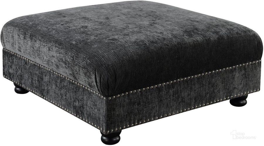 The appearance of Hutton 2 Ottoman In Charcoal Gray designed by Emerald Home Furnishings in the transitional interior design. This charcoal gray piece of furniture  was selected by 1StopBedrooms from Hutton Collection to add a touch of cosiness and style into your home. Sku: U3164-03-53. Material: Wood. Product Type: Ottoman. Image1
