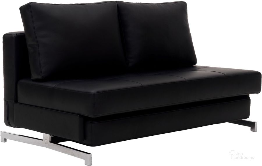 The appearance of K43-1 Black Leatherette Premium Sofa Bed designed by J&M in the modern / contemporary interior design. This black piece of furniture  was selected by 1StopBedrooms from Miscellaneous Collection to add a touch of cosiness and style into your home. Sku: 176013-BK. Product Type: Sofa.