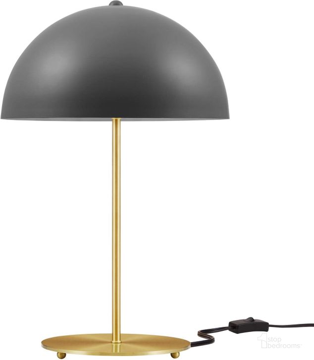 The appearance of Ideal Metal Table Lamp In Grey designed by Modway in the modern / contemporary interior design. This grey piece of furniture  was selected by 1StopBedrooms from Ideal Collection to add a touch of cosiness and style into your home. Sku: EEI-5629-GRY-SBR. Product Type: Table Lamp. Material: Iron. Image1