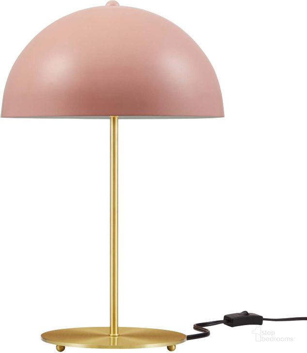 The appearance of Ideal Metal Table Lamp In Pink designed by Modway in the modern / contemporary interior design. This pink piece of furniture  was selected by 1StopBedrooms from Ideal Collection to add a touch of cosiness and style into your home. Sku: EEI-5629-PNK-SBR. Product Type: Table Lamp. Material: Iron. Image1
