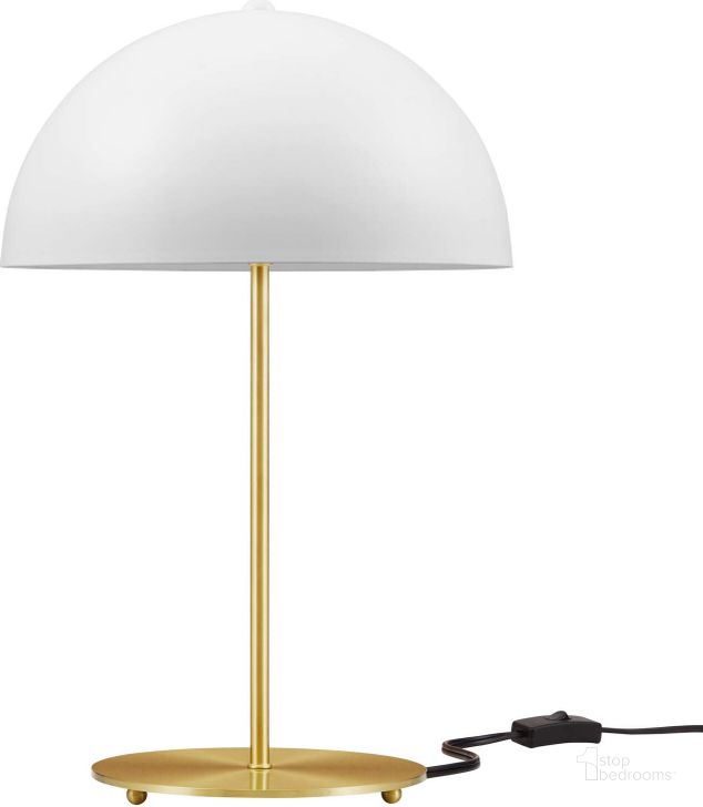 The appearance of Ideal Metal Table Lamp In White designed by Modway in the modern / contemporary interior design. This white piece of furniture  was selected by 1StopBedrooms from Ideal Collection to add a touch of cosiness and style into your home. Sku: EEI-5629-WHI-SBR. Product Type: Table Lamp. Material: Iron. Image1