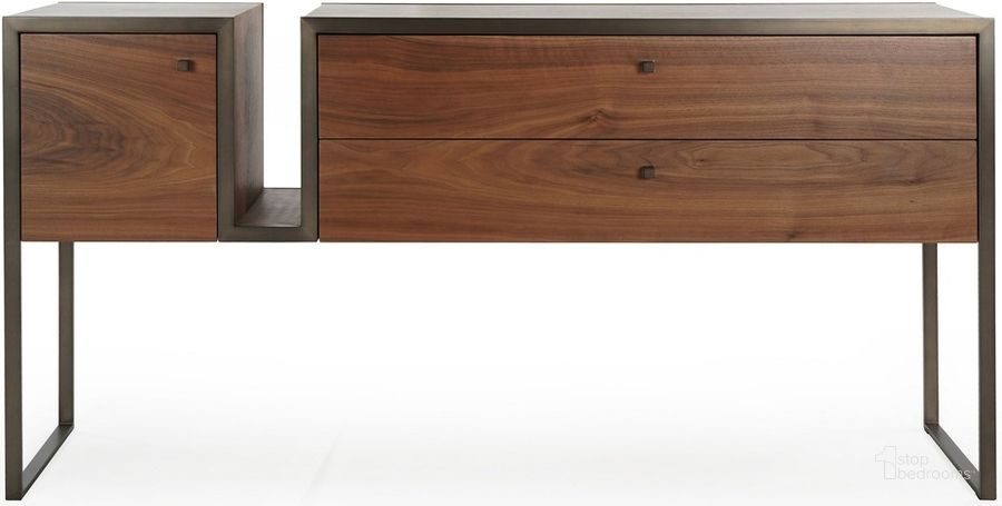 The appearance of Ie Series Tali Buffet In Walnut Frame designed by Urbia in the modern / contemporary interior design. This walnut piece of furniture  was selected by 1StopBedrooms from IE Series Collection to add a touch of cosiness and style into your home. Sku: IE-TALI-BUF-WNT. Product Type: Buffet. Material: Engineered Wood. Image1