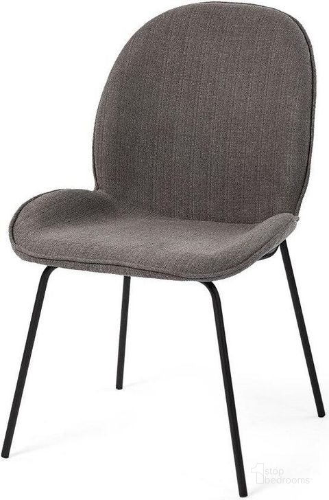 The appearance of Inala Grey Seat Metal Frame Dining Chair Set of 2 designed by Mercana in the modern / contemporary interior design. This black and gray piece of furniture  was selected by 1StopBedrooms from Inala Collection to add a touch of cosiness and style into your home. Sku: 69305. Material: Metal. Product Type: Dining Chair. Image1