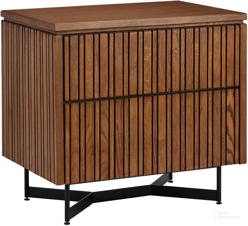 The appearance of Indeo Morel Nightstand In Brown and Black designed by Currey & Company in the modern / contemporary interior design. This brown/black piece of furniture  was selected by 1StopBedrooms from Indeo Collection to add a touch of cosiness and style into your home. Sku: 3000-0274. Product Type: Nightstand. Material: Iron. Image1