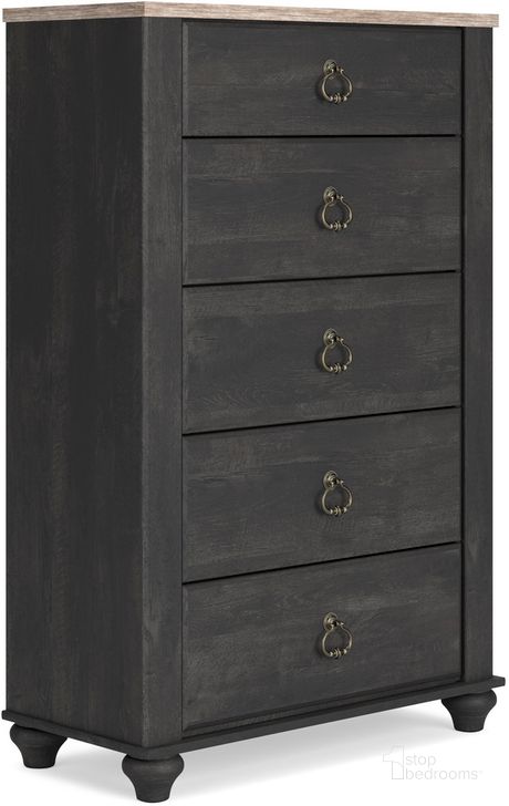 The appearance of Infiltham Two-tone Chest designed by Versailles Home in the traditional interior design. This two-tone piece of furniture  was selected by 1StopBedrooms from Infiltham Collection to add a touch of cosiness and style into your home. Sku: B3670-46. Material: Wood. Product Type: Chest. Image1