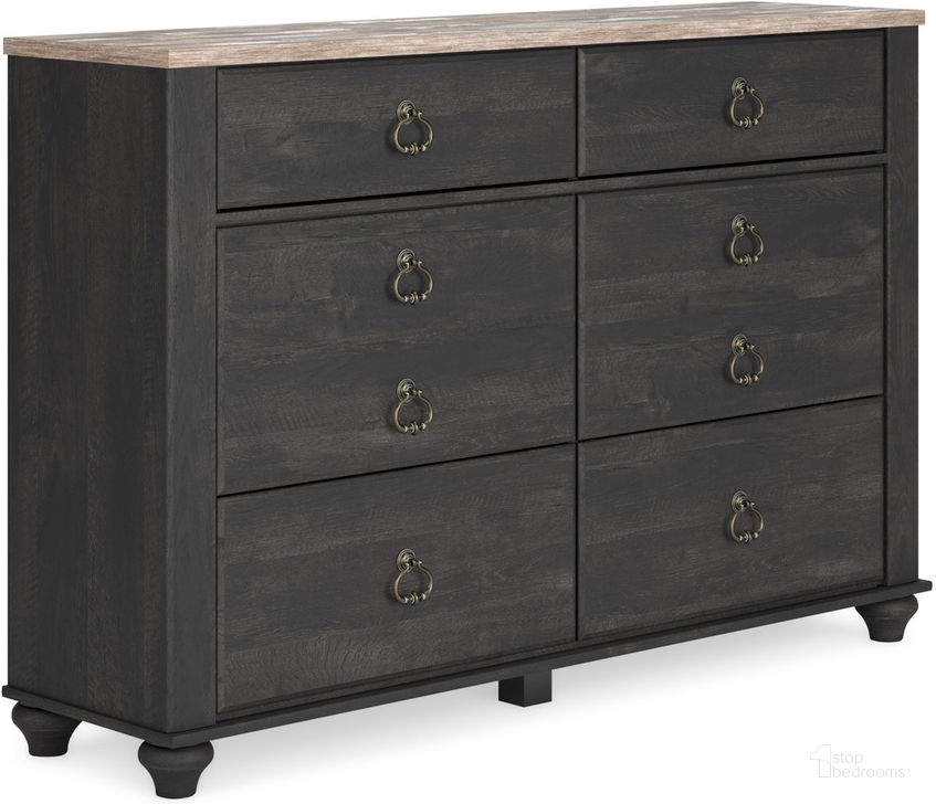The appearance of Infiltham Two-tone Dresser designed by Versailles Home in the traditional interior design. This two-tone piece of furniture  was selected by 1StopBedrooms from Infiltham Collection to add a touch of cosiness and style into your home. Sku: B3670-31. Material: Wood. Product Type: Dresser. Image1