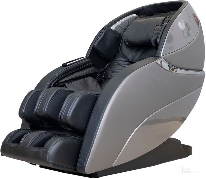 The appearance of Infinity Genesis Max Grey/Black Zero Gravity Massage Chair designed by Infinity in the  interior design. This black and gray piece of furniture  was selected by 1StopBedrooms from Genesis Collection to add a touch of cosiness and style into your home. Sku: 18710212. Material: Upholstered. Product Type: Massage Chair. Image1