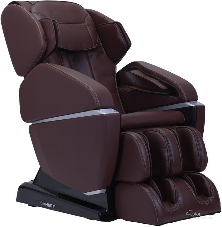 The appearance of Infinity Prelude Brown Zero Gravity Massage Chair designed by Infinity in the  interior design. This brown piece of furniture  was selected by 1StopBedrooms from Prelude Collection to add a touch of cosiness and style into your home. Sku: 18300144. Material: Upholstered. Product Type: Massage Chair. Image1