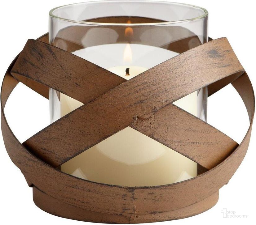 The appearance of Infinity Small Candleholder designed by Cyan Design in the modern / contemporary interior design. This brown piece of furniture  was selected by 1StopBedrooms from Infinity Collection to add a touch of cosiness and style into your home. Sku: 06211. Product Type: Candle Holder. Material: Iron.