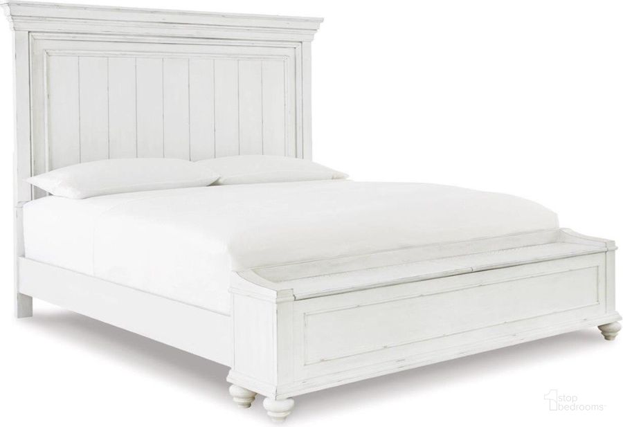 The appearance of Insinger White Wash King Panel Bed 0qd24542321 designed by Off 5th Home in the transitional interior design. This white wash piece of furniture  was selected by 1StopBedrooms from Insinger Collection to add a touch of cosiness and style into your home. Sku: B777-56S;B777-58;B777-97. Bed Type: Storage Bed. Material: Wood. Product Type: Storage Bed. Bed Size: King. Image1