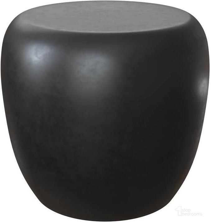 The appearance of Iolite End Table In Black designed by Sunpan in the modern / contemporary interior design. This black piece of furniture  was selected by 1StopBedrooms from Iolite Collection to add a touch of cosiness and style into your home. Sku: 110703. Product Type: End Table. Material: Concrete. Image1