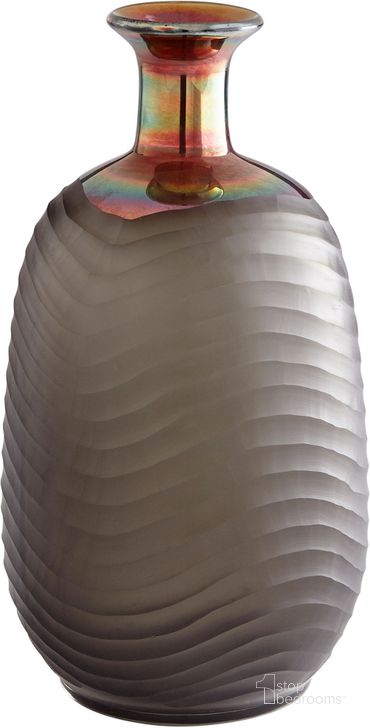 The appearance of Iridescent Medium Jadeite Vase designed by Cyan Design in the modern / contemporary interior design. This gray piece of furniture  was selected by 1StopBedrooms from Iridescent Collection to add a touch of cosiness and style into your home. Sku: 09448. Material: Glass. Product Type: Vase.