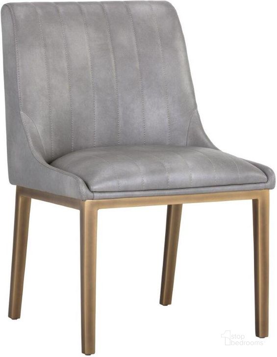 The appearance of Irongate Halden Bravo Metal Dining Chair Set Of 2 designed by Sunpan in the transitional interior design. This gray piece of furniture  was selected by 1StopBedrooms from Halden Collection to add a touch of cosiness and style into your home. Sku: 104976. Material: Faux Leather. Product Type: Dining Chair. Image1