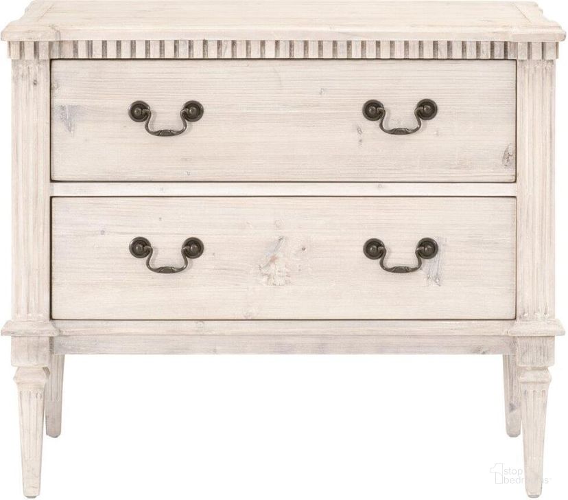 The appearance of Island Lake White Wash Chest designed by Harbour Home in the transitional interior design. This white wash piece of furniture  was selected by 1StopBedrooms from Island Lake Collection to add a touch of cosiness and style into your home. Sku: 8063.WW-PNE. Material: Wood. Product Type: Chest. Image1
