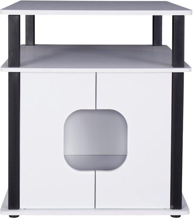 The appearance of Itsy Pet Bedside Table In White designed by Progressive Furniture in the transitional interior design. This white piece of furniture  was selected by 1StopBedrooms from Itsy Collection to add a touch of cosiness and style into your home. Sku: I602-40. Product Type: Nightstand. Material: Plastic. Image1