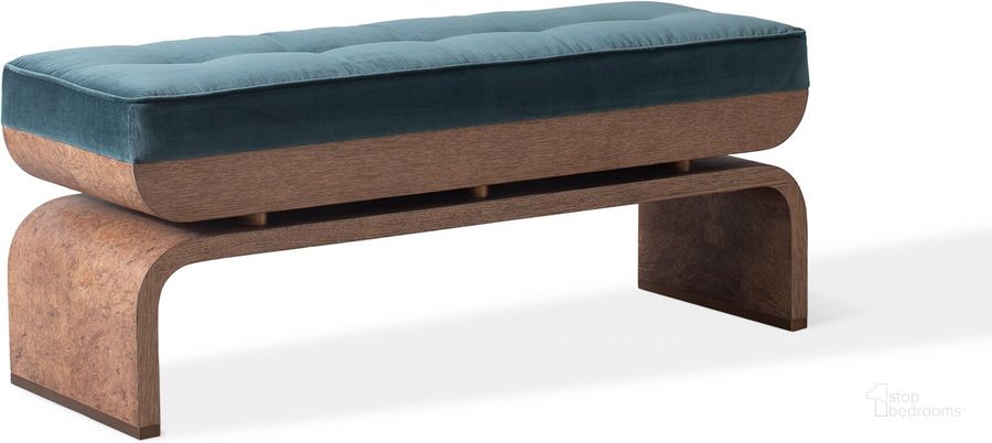 The appearance of Ives Bench In Dragonfly designed by Global Views in the modern / contemporary interior design. This blue piece of furniture  was selected by 1StopBedrooms from Ives Collection to add a touch of cosiness and style into your home. Sku: 2721. Product Type: Bench. Material: Stainless Steel. Image1