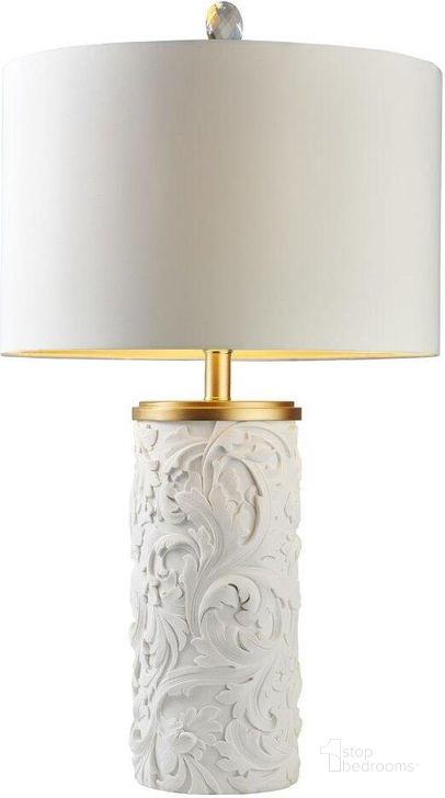 The appearance of Ivy 31.25 Inch Height Table Lamp In White And Gold designed by Furniture of America in the modern / contemporary interior design. This white and gold piece of furniture  was selected by 1StopBedrooms from Ivy Collection to add a touch of cosiness and style into your home. Sku: L9300T. Material: Metal. Product Type: Table Lamp.