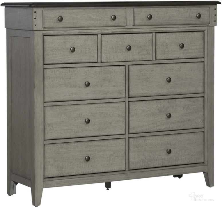 The appearance of Ivy Hollow 11 Drawer Chesser designed by Liberty in the country / farmhouse interior design. This linen piece of furniture  was selected by 1StopBedrooms from Ivy Hollow Collection to add a touch of cosiness and style into your home. Sku: 457-BR32. Product Type: Chesser. Material: Wood Veneer. Image1