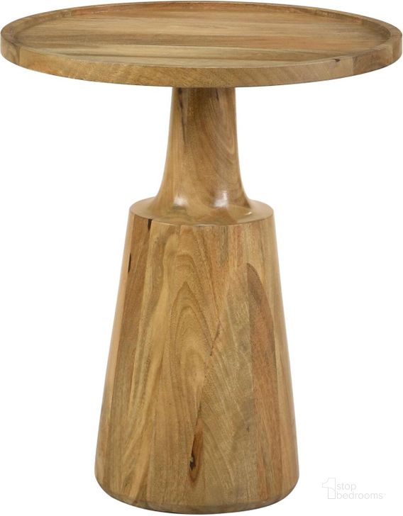 The appearance of Ixia Round Accent Table In Natural designed by Coaster in the rustic / southwestern interior design. This natural piece of furniture  was selected by 1StopBedrooms from Ixia Collection to add a touch of cosiness and style into your home. Sku: 915105B1;915105B2. Material: Wood. Product Type: Accent Table. Image1