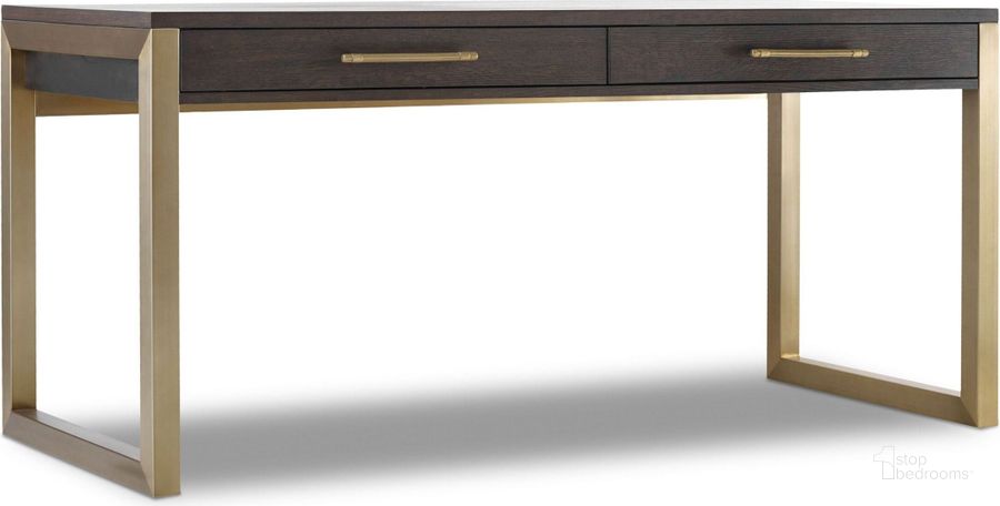 The appearance of Curata Midnight Short Freestanding Desk designed by Hooker in the modern / contemporary interior design. This brown piece of furniture  was selected by 1StopBedrooms from Curata Collection to add a touch of cosiness and style into your home. Sku: 1600-10468-DKW. Material: Wood. Product Type: Desk. Image1